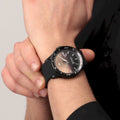 Maserati SFIDA Quartz Black Dial Black Rubber Strap Watch For Men - R8851140001
