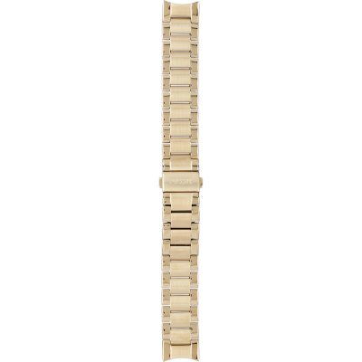 Fossil Dean Chronograph Champagne Dial Gold Steel Strap Watch for Men - FS4867