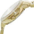 Fossil Virginia White Dial Gold Steel Strap Watch for Women - ES3283