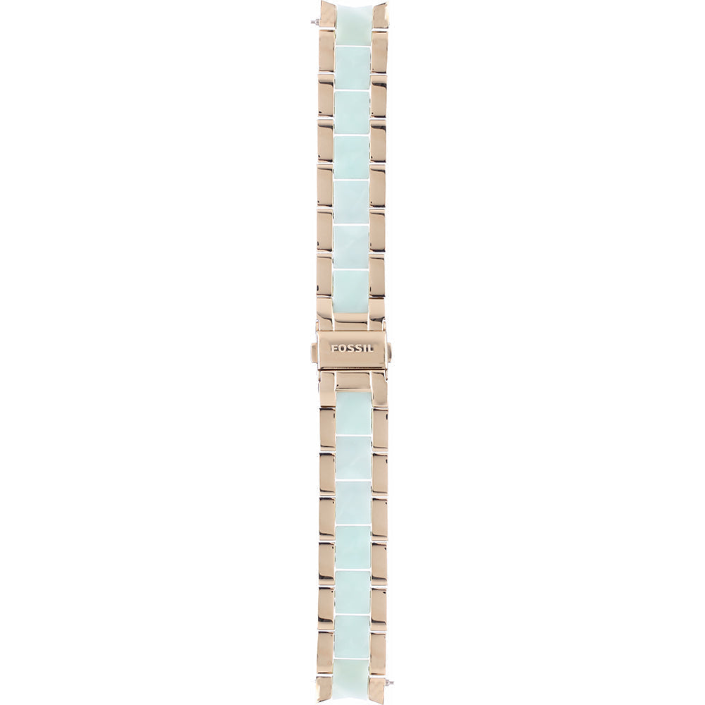 Fossil Stella Multifunction Gold Dial Two Tone Steel Strap Watch for Women - ES4757