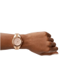 Fossil Stella Sport Multifunction Rose Gold Dial Rose Gold Steel Strap Watch for Women - ES5106
