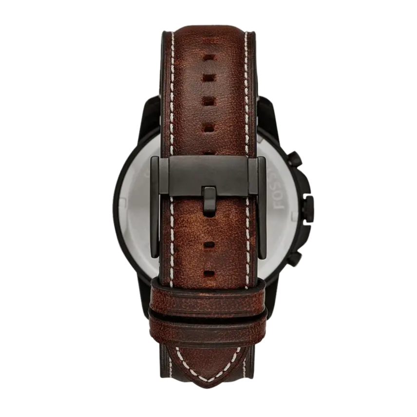 Fossil Grant Chronograph Brown Dial Brown Leather Strap Watch for Men - FS5088