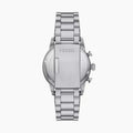Fossil Sport Tourer Chronograph Green Dial Silver Steel Strap Watch for Men - FS6048