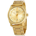 Fossil Machine Gold Dial Gold Steel Strap Watch for Men - FS5264