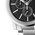 Gucci G Chrono Black Dial Silver Steel Strap Watch For Men - YA101204