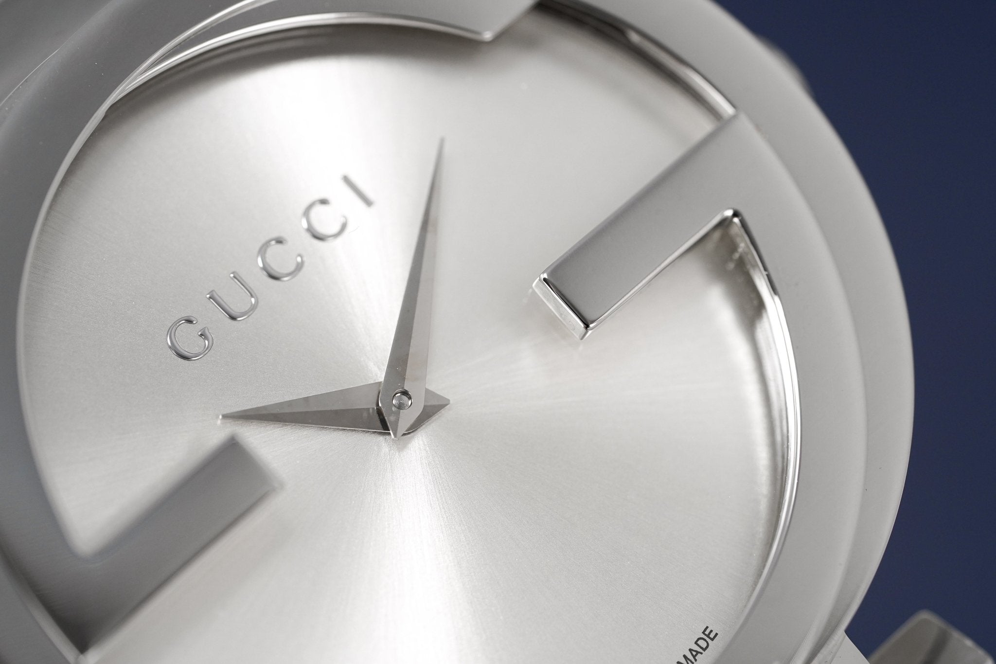 Gucci G Interlocking Silver Dial Silver Steel Strap Watch For Women - YA133308