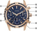 Guess Analog Quartz Blue Dial Blue Rubber Strap Watch For Women - W0562L3