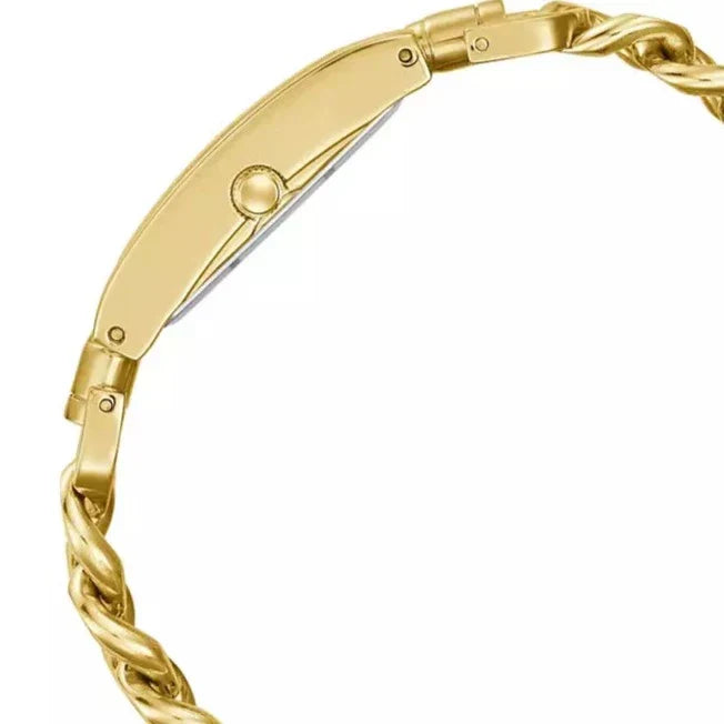 Guess Mod G Gold Dial Gold Steel Strap Watch for Women - GW0294L2