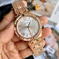 Guess Cosmo Diamonds Silver Dial Rose Gold Steel Strap Watch For Women - GW0033L3