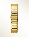 Guess Fusion Chronograph Gold Dial Gold Steel Strap Watch for Women - GW0552L2