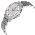 Omega De Ville Prestige Co-Axial Rhodium Silver Dial Silver Steel Strap Watch for Men - 424.10.40.20.02.001