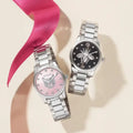 Gucci G Timeless Quartz Diamonds Black Dial Silver Steel Strap Watch For Women - YA1265024