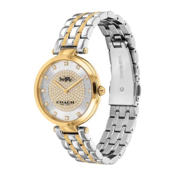 Coach Park Silver Dial Two Tone Steel Strap Watch for Women - 14503645