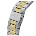 Hugo Boss Admiral Black Dial Two Tone Steel Strap Watch for Men - 1513908
