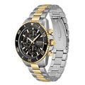 Hugo Boss Admiral Black Dial Two Tone Steel Strap Watch for Men - 1513908