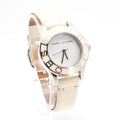 Marc Jacobs Blade White Dial White Leather Strap Watch for Women - MBM1097