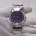 Marc Jacobs Purple Dial Silver Steel Strap Watch for Women - MBM3032