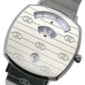 Gucci Grip Quartz Silver Dial Silver Steel Strap Watch For Women - YA157401