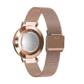 Daniel Wellington Petite Melrose Black Dial Rose Gold Mesh Strap Watch For Women - DW00100303