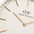 Daniel Wellington Classic Bristol White Dial Brown Leather Strap Watch For Men - DW00100009