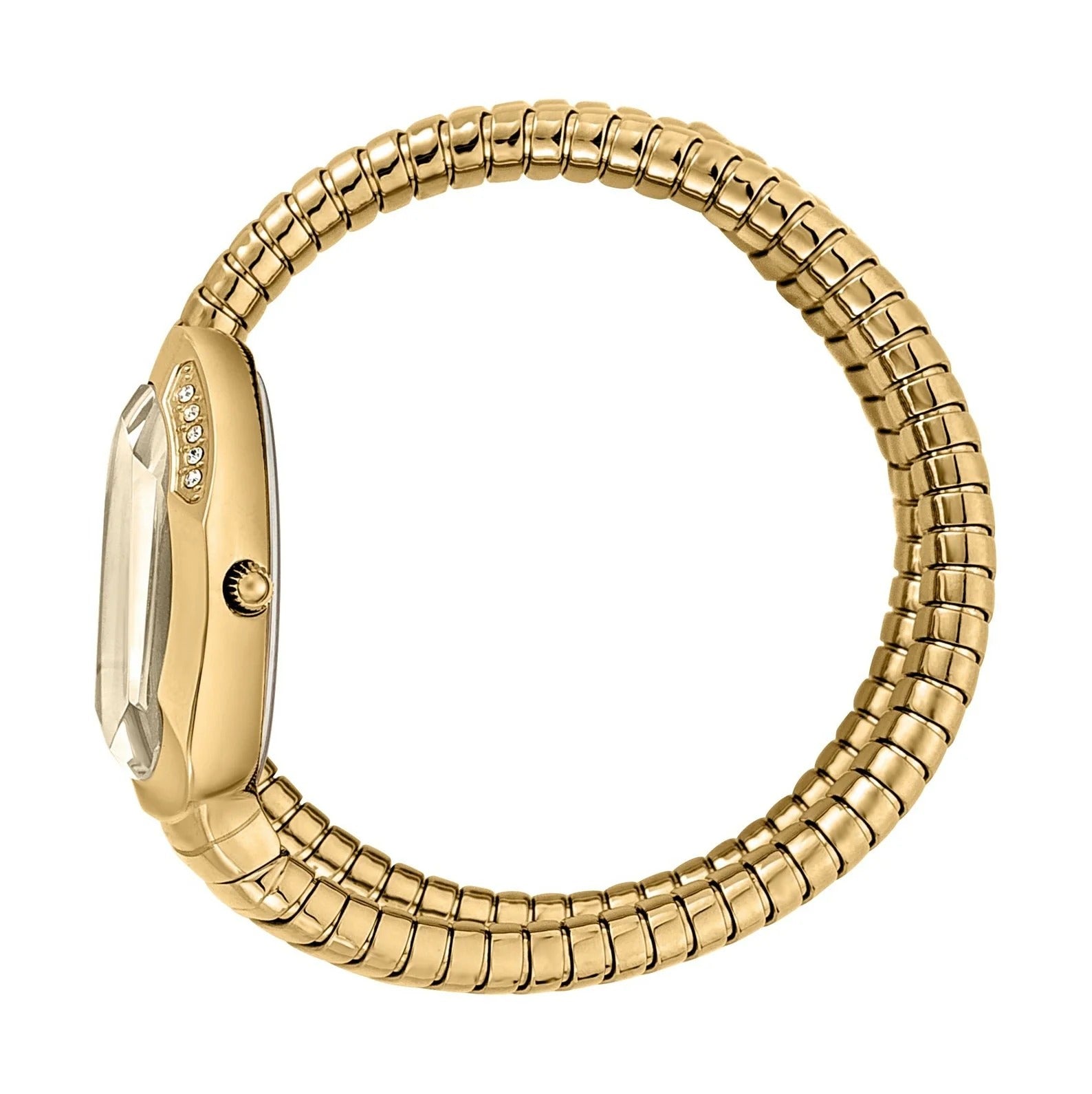 Just Cavalli Serpente Metallica Gold Dial Gold Steel Strap Watch for Women - JC1L209M0035