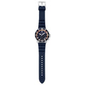 Emporio Armani World Explorer Chronograph Blue Dial Blue Silicone Strap Watch for Men - AR11696