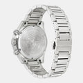 Versace Greca Dome Chronograph Blue Dial Silver Steel Strap Watch for Men - VE6K00323