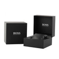 Hugo Boss Trace Chronograph Blue Dial Brown Leather Strap Watch for Men - 1514002