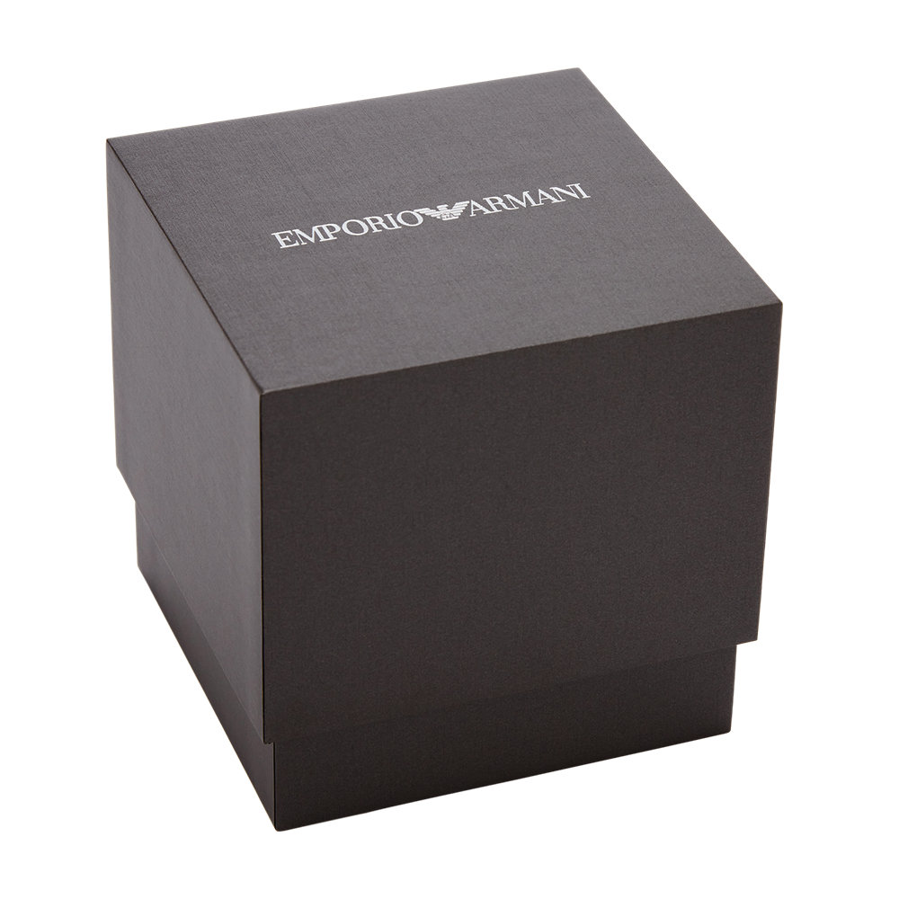 Emporio Armani Sea Explorer Black Dial Black Silicone Strap Watch for Men - AR60086