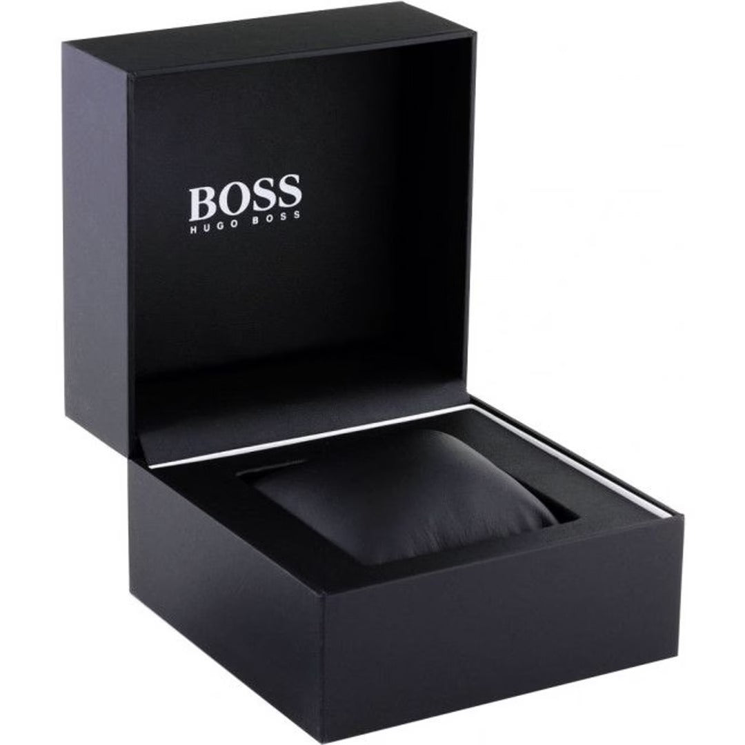 Hugo Boss Cloud Chronograph Olive Green Dial Green Leather Strap Watch for Men - 1514018