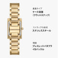 Emporio Armani Genni Crystals Mother of Pearl Dial Gold Steel Strap Watch for Women - AR11659