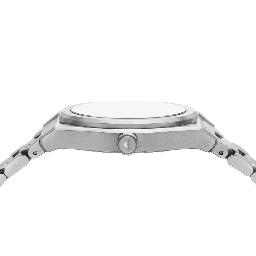 Emporio Armani Frederico Analog Black Dial Silver Steel Strap Watch for Men - AR11622