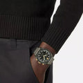 Versace Greca Dome Chronograph Black Dial Grey Steel Strap Watch for Men - VE6K00623