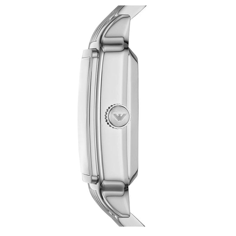 Emporio Armani Gino Mother of Pearl Dial Silver Steel Strap Watch for Men - AR11664