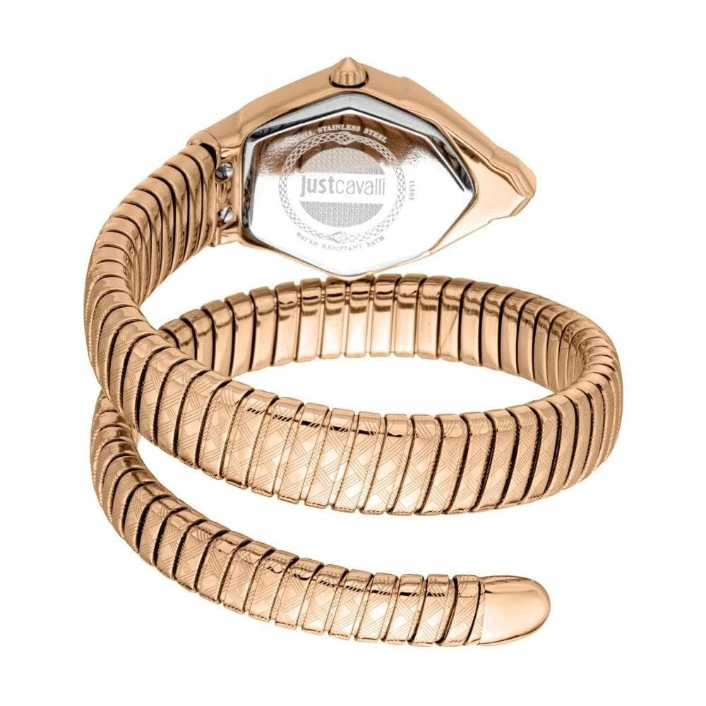 Just Cavalli Ornato White Dial Rose Gold Steel Strap Watch for Women - JC1L303M0045