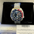 Seiko Prospex PADI Special Edition Automatic Blue Dial Silver Steel Strap Watch for Men - SRPE99