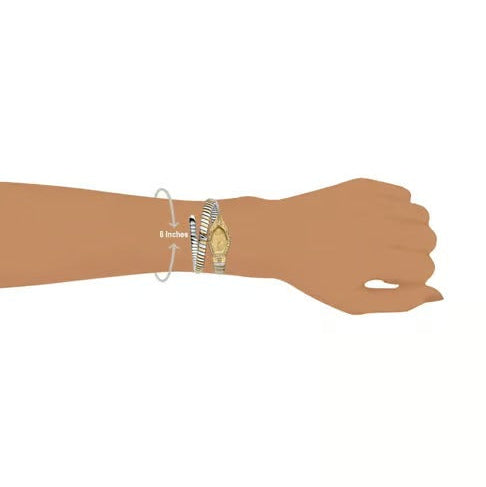 Just Cavalli Ornato Gold Dial Two Tone Steel Strap Watch for Women - JC1L303M0055