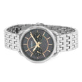 Fossil Tailor Mother of Pearl Black Dial Silver Steel Strap Watch for Women - ES3911