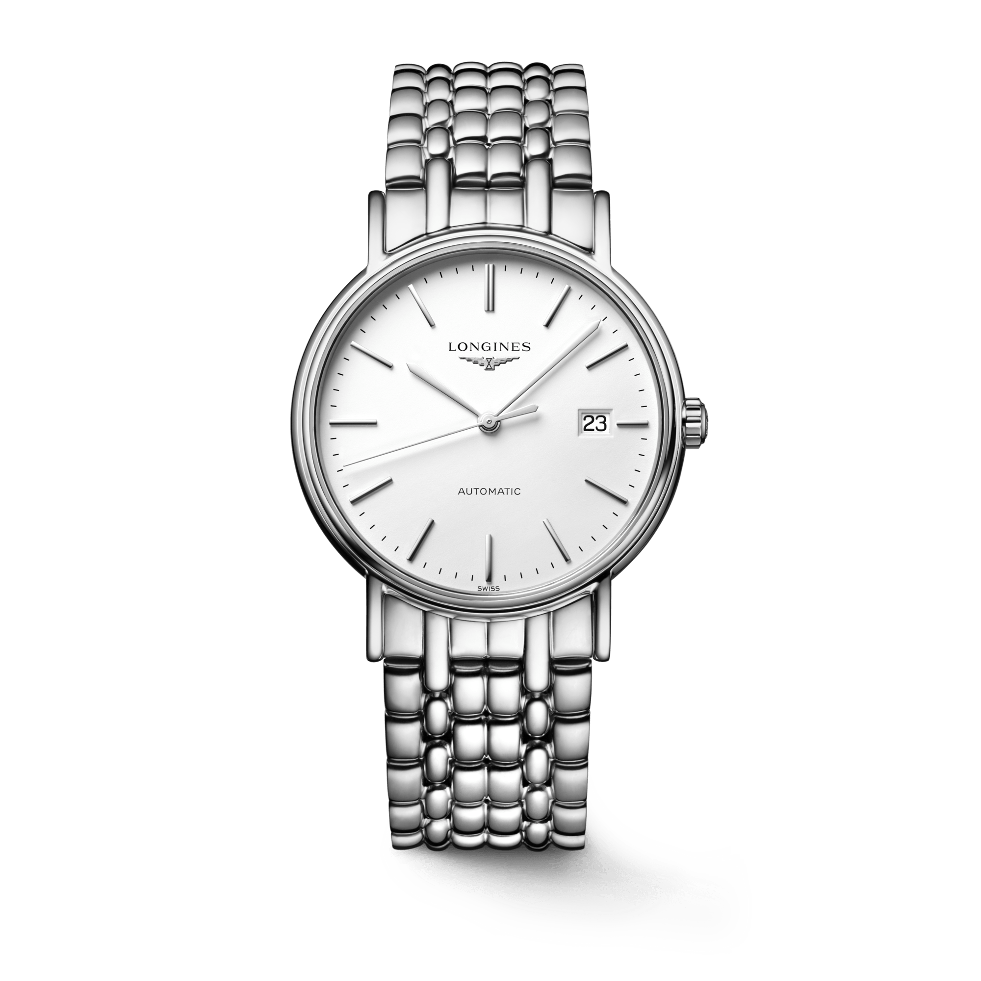 Longines Presence 38.5mm Automatic Stainless Steel Watch for Men - L4.921.4.12.6