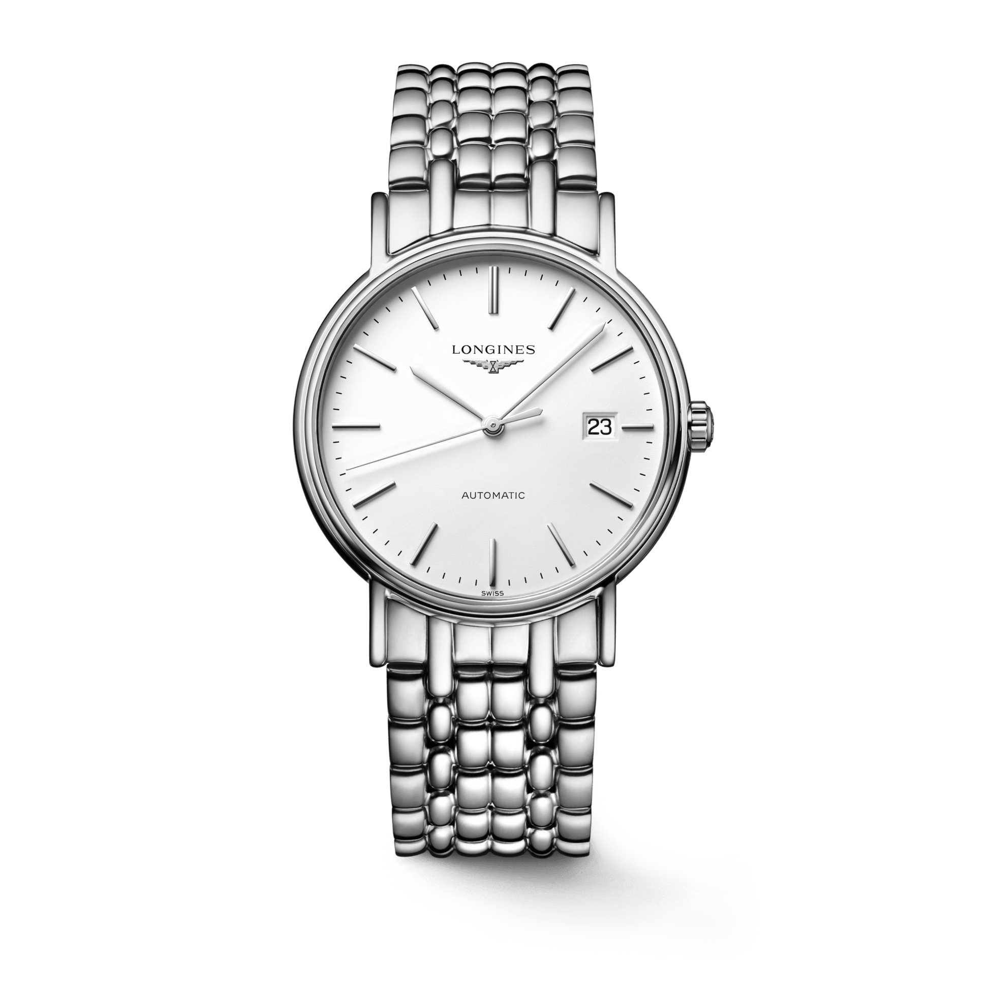 Longines Presence 38.5mm Automatic Stainless Steel Watch for Men - L4.921.4.12.6
