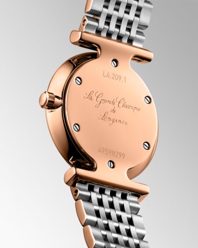 Longines La Grande Classique De Longines Diamonds Mother of Pearl Dial Two Tone Mesh Bracelet Watch for Women - L4.209.1.97.7