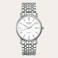 Longines Presence Automatic White Dial Silver Steel Strap Watch for Men - L4.921.4.12.6