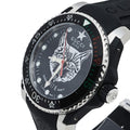 Gucci Dive Feline Black Dial Black Rubber Strap Watch For Men - YA136320