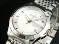 Gucci G Timeless Silver Dial Silver Steel Strap Watch For Women - YA126501