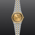 Tudor Royal Automatic Diamonds Gold Dial Two Tone Steel Strap Watch for Men - M28603-0006