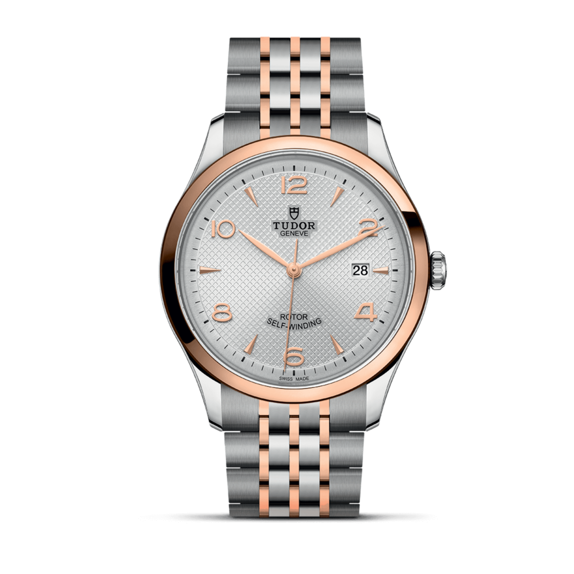 Tudor 1926 Automatic Silver Dial Two Tone Steel Strap Watch for Men - M91651-0001