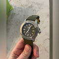 Breitling Avenger Automatic GMT 43 Green Dial Green Nylon Strap Watch for Men - A17318101L1X1