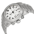 Marc Jacobs Larry Chronograph White Dial Silver Steel Strap Watch for Men - MBM5030