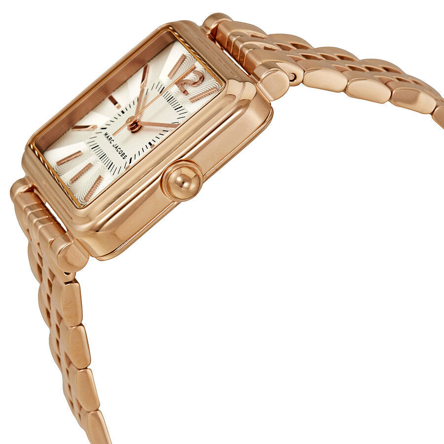 Marc Jacobs Vic Silver Dial Rose Gold Steel Strap Watch for Women - MJ3514