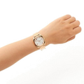 Marc Jacobs Mandy White Dial Rose Gold Steel Strap Watch for Women - MJ3574